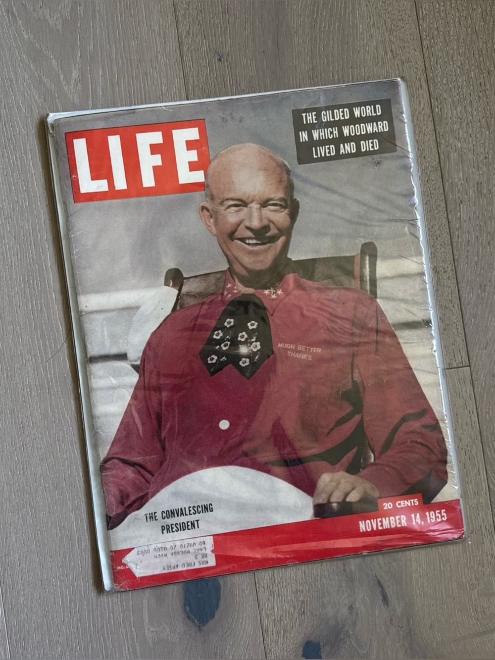 vintage life magazine president eisenhower november 14, 1955